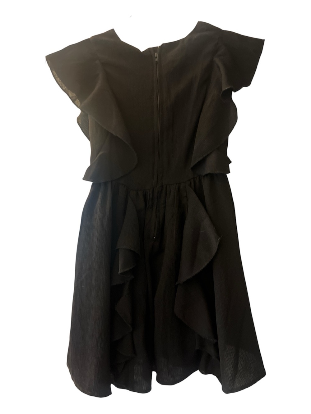 BCBG Girls Black Ruffle Dress size 6x - Picture 2 of 4